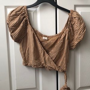 Off the shoulder crop top